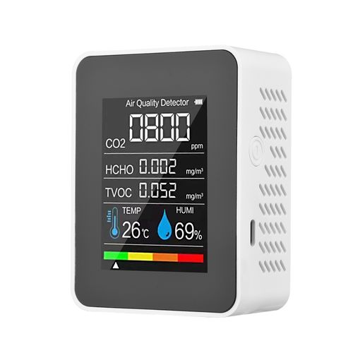 Digital Air Quality Monitor 5 in. 1 Multi-Functional CO2 Detector