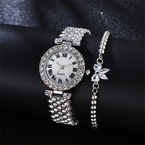 Shop Fashion Women's WatchWatch + BraceletLeather Strap Casual Ladies Watch  + Bracelet Online | Jumia Ghana
