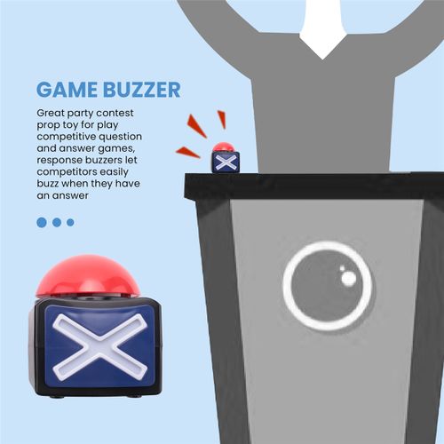 product_image_name-Generic-2PCS Game Answer Buzzer , Game Buzzer Alarm Sound Play bu tto-8