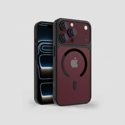 Generic iPhone 18pro Rich Clear Protective Transparent Black MagSafe Case
