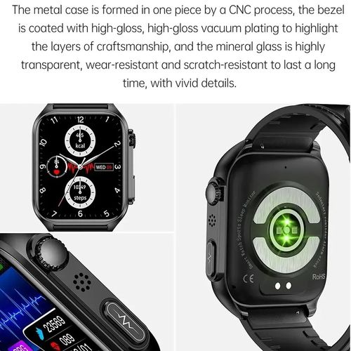 product_image_name-Generic-Blood Glucose ECG+PPG Blood Pressure Measurement IP67 Waterproof Sport Men Smartwatches-4