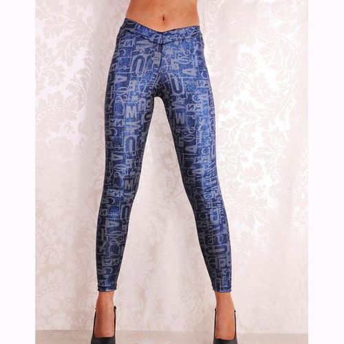 Generic Letter Leopard Print Trouser Leggings For Women Fitness Push Up  Work Out Stretch Satin Skin Leggings Pants Leggins Cortos Mujer