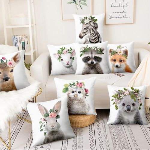 Generic Home Decoration Pillow Fresh Animals In Flower Thin Linen Cushion Decorative Pillows Almofada Decorativas Para Sofa Throw Pillow Jumia Nigeria