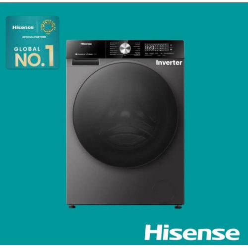 Hisense 8kg Front Loader Inverter Washing Machine - Silver 2years warranty