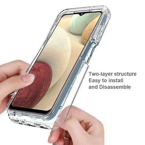 Samsung Galaxy A22 4g 360 Transparent Shockproof TPU Front And Back Case - image 3