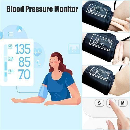 Romantic Advanced Blood Pressure Machine, Adjustable Arm, Large Display, 2x99 Memories - image 7