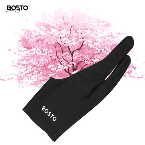 Bosto Two-Finger Free Size Drawing Glove Artist Tablet Cover