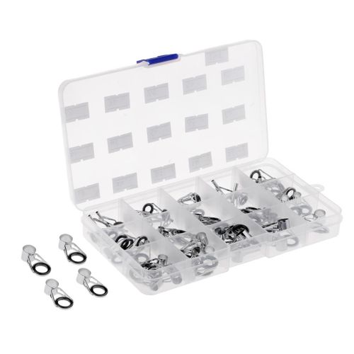 Generic Telescopic Fishing Rod Guides And Tips Repair, 75 Pieces