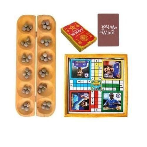 Generic Ludo, Ayo/ Ala Ncho & Whot 3 In 1 Board Game