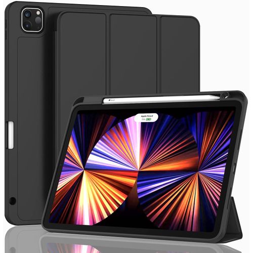 product_image_name-Generic-Silicone Smart Case with Pencil Holder for iPad Pro 11 (2022/2021/2020) - Black-1