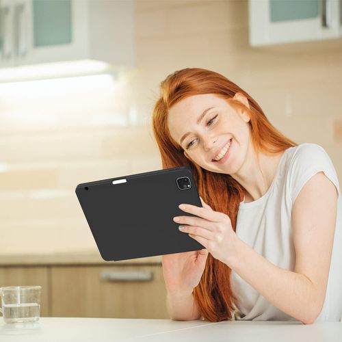 product_image_name-Generic-Silicone Smart Case with Pencil Holder for iPad Pro 11 (2022/2021/2020) - Black-6