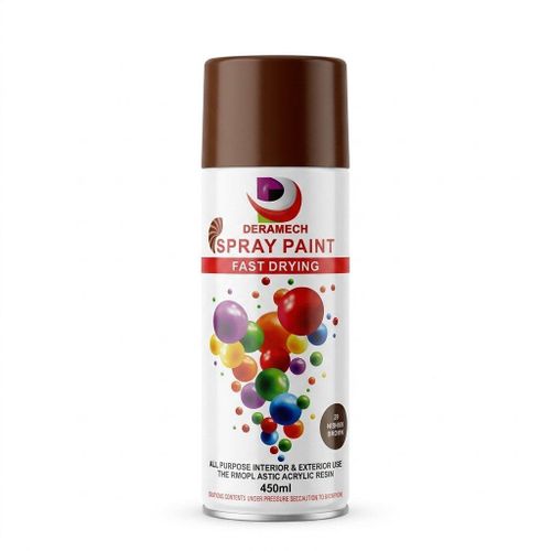 Deramech Fast drying mission Brown spray paint
