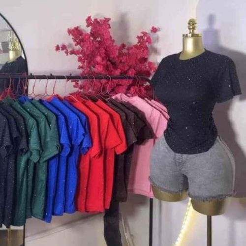 product_image_name-Fashion-Classic ladies stone top multicolor 1 pc -1