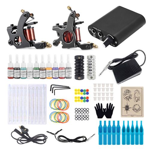 Wholesale Wormhole Complete Tattoo Kit Professional Coil Tattoo Machine Kit  for Beginners  Tattoo Machines Manufacture  OEMODM  DROP SHIPPING