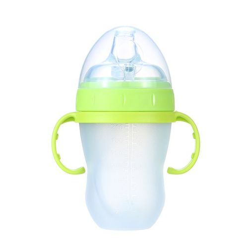 Generic 240ml/ 8oz Baby Water Bottle With Straw Wide Mouth Milk