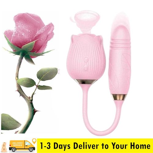 Generic Rose Shape Personal Massager with Suction &