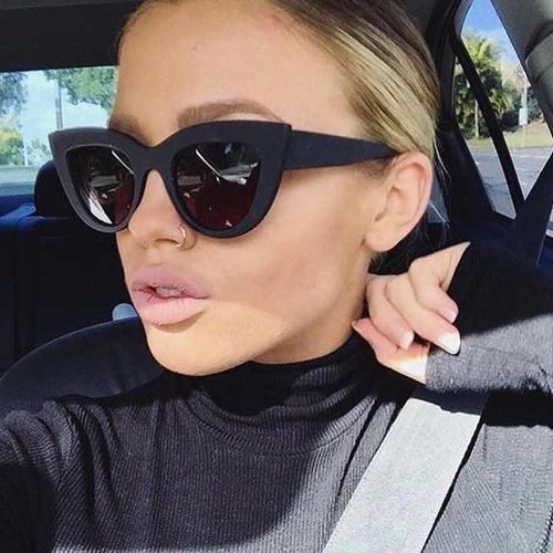 Fashion Lovely Fashion Sunglasses + Free Case - Black