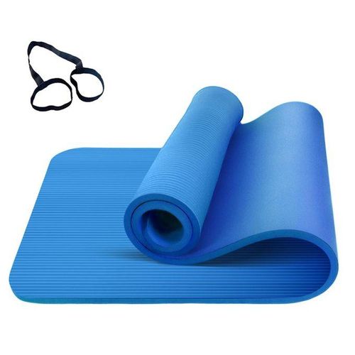 Generic 72 24 Inches Yoga Mat Non Slip 10mm Thicknness Exercise Mats with Storage Band and Mesh Bag for Yoga Lovers Pregnant Women Kids Old People Hikers Travelers Jumia Nigeria