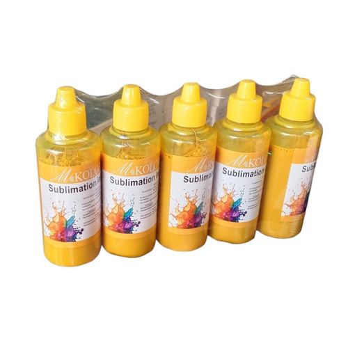 Generic Yellow Sublimation Ink (5-Bottle Pack)