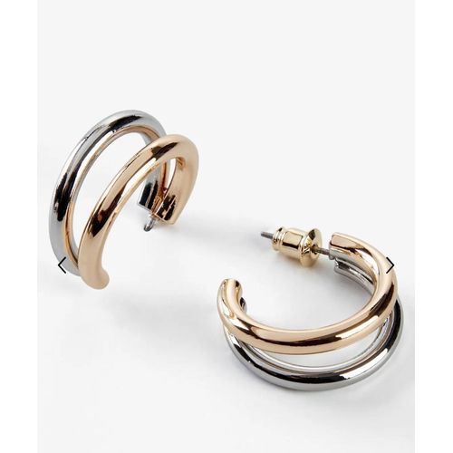 product_image_name-Fashion-Mixed Metal Statement Hoop Earring-1