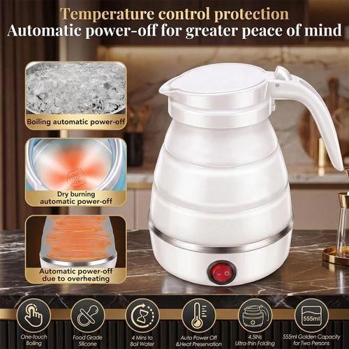 Generic 2 pcs Travel Foldable Electric Kettle BLUE and WHITE with FREE CUPS - image 4