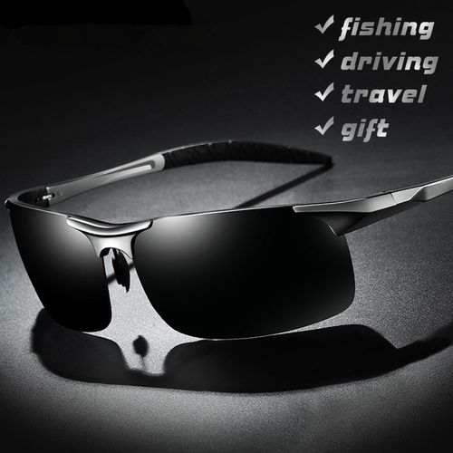 Fashion Aluminum Magnesium Frame Men Sunglasses Polarized Sports Driving  Glasses