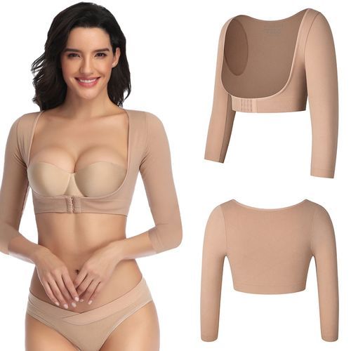 Fashion Arm Slimmer Women Seamless Posture Corrector Shapewear Tops  Shoulder Corrective Seamless Compression Sleeves Back Support