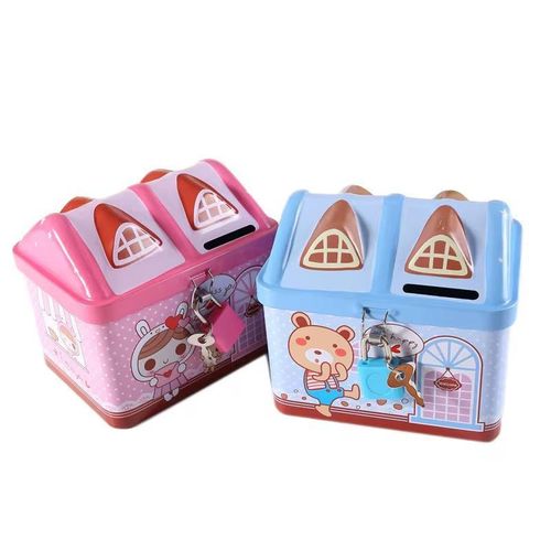 Generic 2 Unicorn Kids piggy bank with Padlock