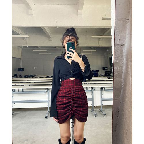 Shirt knot skirt sales