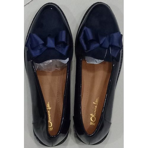 Blue shop flat shoes