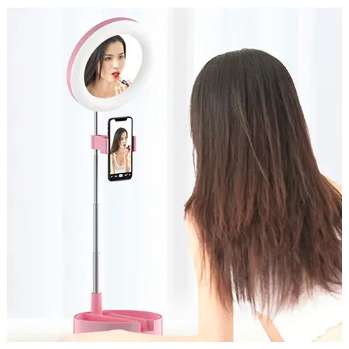 Generic Portable Led Mini Selfie Round Ring Light Mirror - image 2