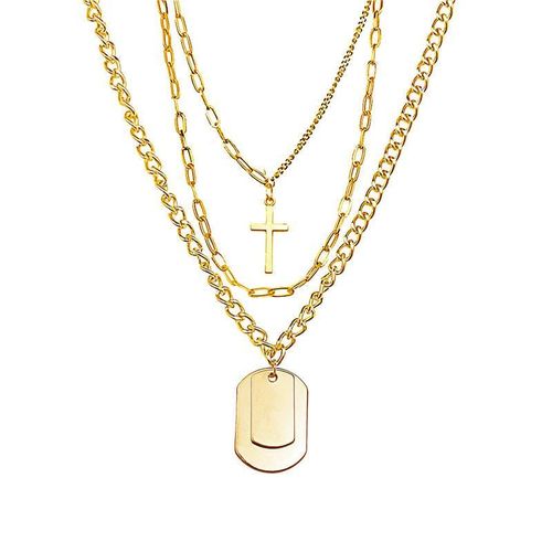 Fashion Men's Multi-Layer Minimalist Hip-Hop Necklace