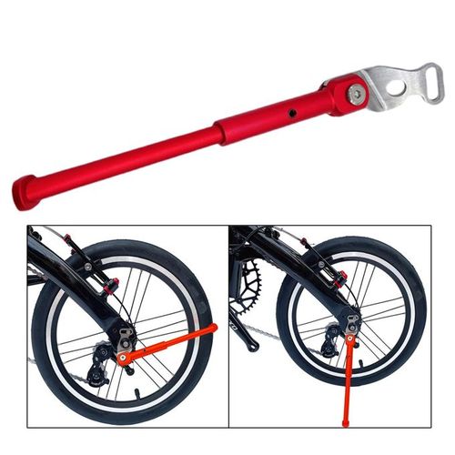 Folding bike kickstand clearance