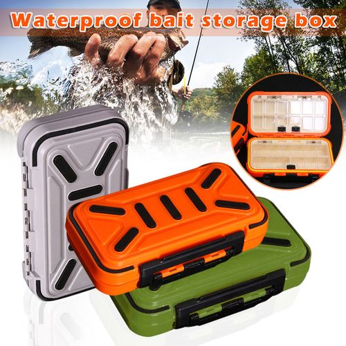 Generic Hot Waterproof Fishing Lure Storage Case Double Side Sea