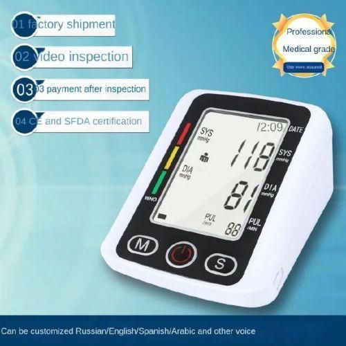 Generic Smart Large Screen Digital Blood Pressure Monitor with Audio Voice Function & Arm Cuff - image 4