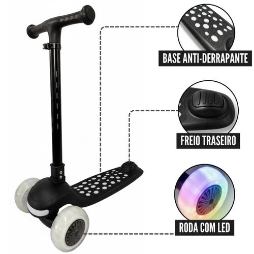 Generic Children Scooter with Music, LED Lights  and Adjustable Handle - image 3