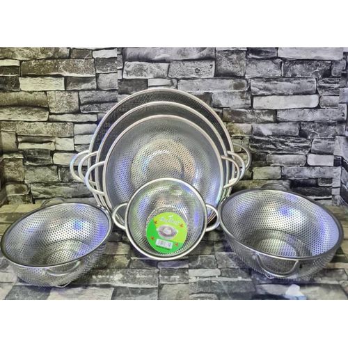 Generic 6 Piece Stainless steel Colander / Strainer Set