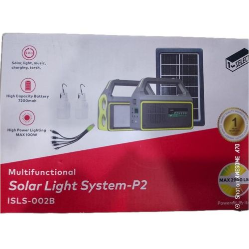 itel Solar Light with FM Radio, BT Speaker, USB,