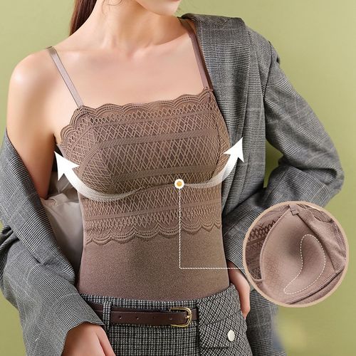 Seamless Elastic Thermal Inner Wear (Beige) : : Fashion