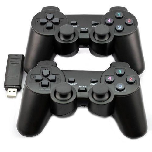 Generic Wireless Twin/Double PC Controllers Game Pads Dual Vibration