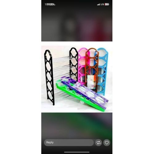 Home Five Layers Plastic Shoe Rack - 1Pcs - image 2