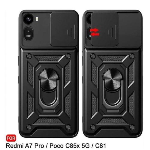 Generic Armor defender back case for REDMi a7 pro/ Poco c85x 5g / c81 - black