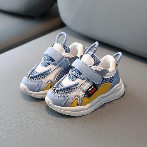 Fashion Children s Sports Shoes Velcro Double Mesh Soft Sole Baby Sneakers Blue Jumia Nigeria