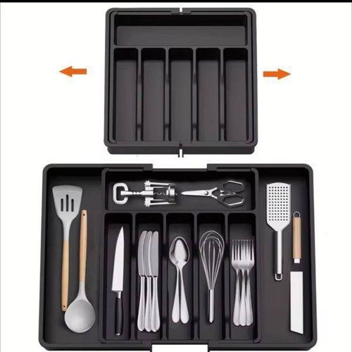 Generic Expandable Plastic Cutlery Drawer Organizer - image 2