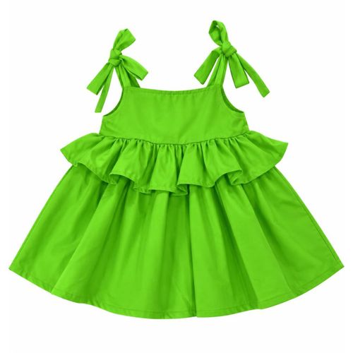 Fashion Amara Ruffle Dress (neon green)