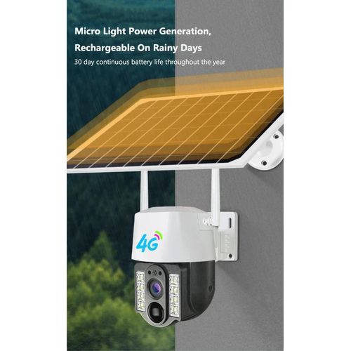 product_image_name-Generic-Solar 4G LTE Outdoor Cellular Security Camera Wireless Waterproof Night Vision Motion Detection 3MP CCTV Camera-2