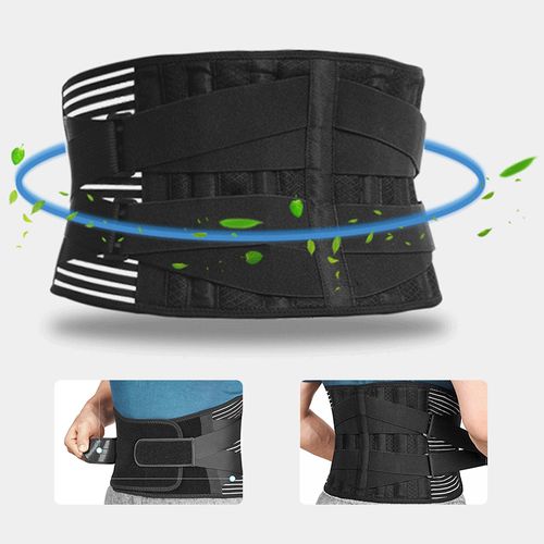 Generic (A)Lower Back Support Belt Men Back Brace For Gym Weight