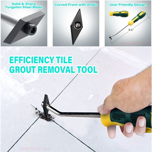 Floor tile grout removal tool top
