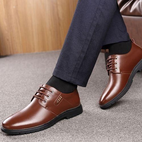 product_image_name-Generic-Men's Casual PU Leather Shoes Business Dress Shoes-brown-6
