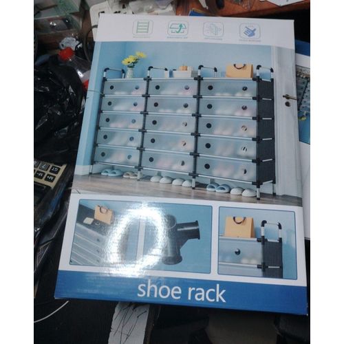 Generic Multi-Tier Transparent Flip-Cover Shoe Rack Organizer